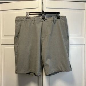 Classic Gray Men's Flat Front Shorts